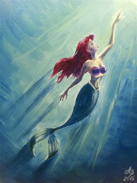 etsy the little mermaid|little mermaid original art.